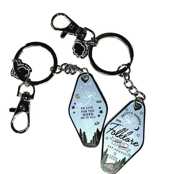 Betty’s Cabin Metal Hotel Keychain Style Keyring Taylor Swift Folklore - Picture 2 of 2